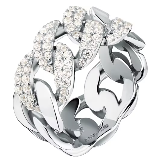 Ring Morellato Woman Trame  in Silver Zircone SAAG07014 - SAAG07014